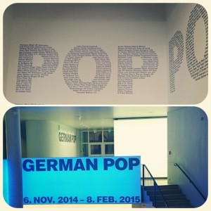 German Pop - Ausstellung in der Schirn in Frankfurt Eingangsbereich
