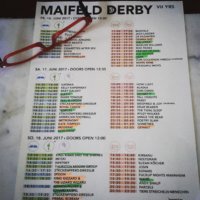 Plan für das Maifeld Derby