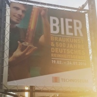 Plakat: Bier. Braukunst und 500 Jahre deutsches Reinheitsgebot