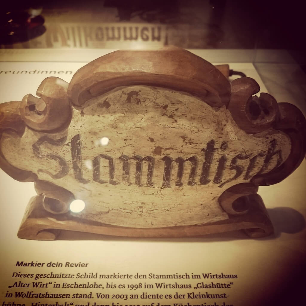 Stammtisch Schild Technoseum Mannheim